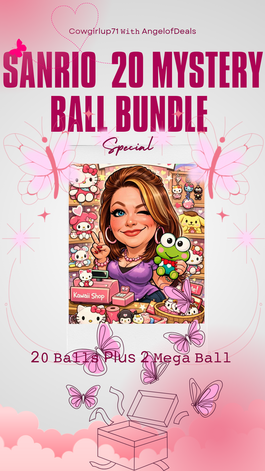 20 Sanrio Mystery Balls with 2 Mega Balls